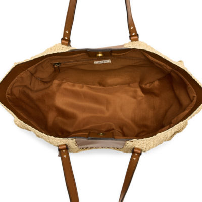 a.n.a Noelle Straw Tote Bag