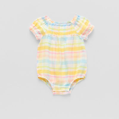 Okie Dokie Baby Girls Short Sleeve Romper