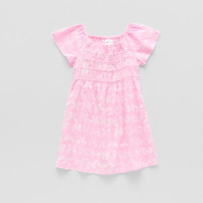 Okie Dokie Toddler & Little Girls Short Sleeve A-Line Dress