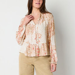 CLANE DESIGN OTHER PEPLUM OVER LONG TOPS FREE COTTON Gray