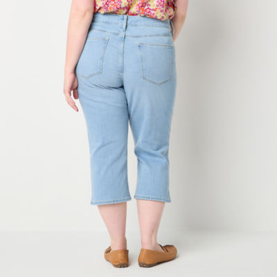 St. John's Bay Womens Mid Rise Plus Capri Pant