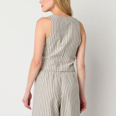 a.n.a Linen Blend Womens Vest