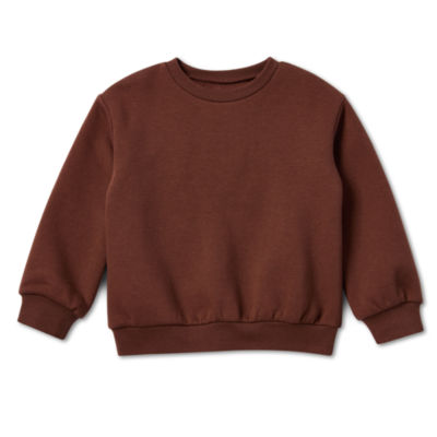 Okie Dokie Boys Crew Neck Long Sleeve Fleece Sweatshirt