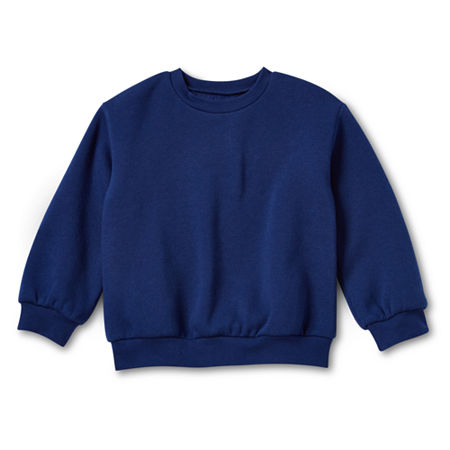 Okie Dokie Boys Crew Neck Long Sleeve Fleece Sweatshirt, 3t, Blue