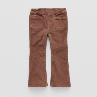 Okie Dokie Toddler & Little Girls Stretch Fabric Flare Corduroy Pant