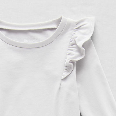 Okie Dokie Toddler & Little Girls Round Neck Long Sleeve T-Shirt