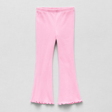 Okie Dokie Toddler & Little Girls Flare Full Length Leggings, 3t, Pink