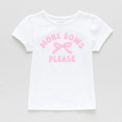 Okie Dokie Toddler & Little Girls Round Neck Short Sleeve Graphic T-Shirt