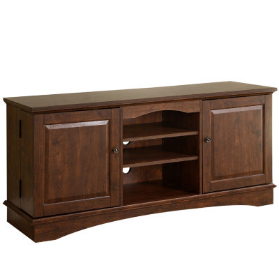 60" Wood TV Media Stand Storage Console