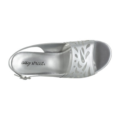Easy Street Womens Celebrate Wedge Sandals