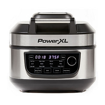 PowerXL 6 Quart Grill + Air Fryer Combo PXL-GAFC, Color: Black - JCPenney
