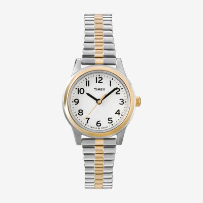 Timex® Easy Reader Two Tone Womens Expansion Strap Watch