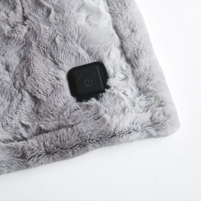Beautyrest Marselle Fur Heated Wrap with Built-in Controller - JCPenney