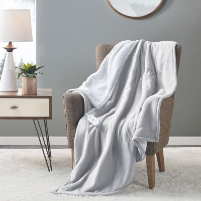 Serta Sherpa Lightweight Electric Throw JCPenney