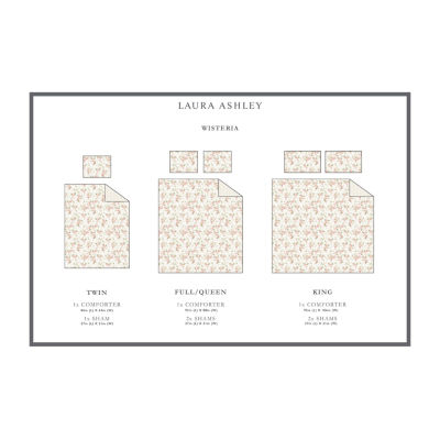 Laura Ashley Wisteria Floral Midweight Comforter