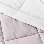 Casual Comfort Solid Reversible Lightweight Down Alternative Comforter Set