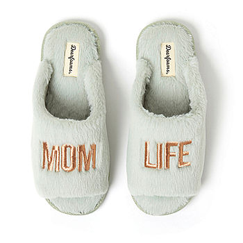 Dearfoams Mom Life Womens Slip-On Slippers, Color: Juniper Life - JCPenney