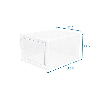 Home Expressions 2-Compartment Stackable Open Storage Bins, Color