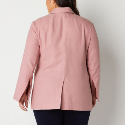 Ryegrass Womens Regular Fit Double Breasted Blazer-Plus