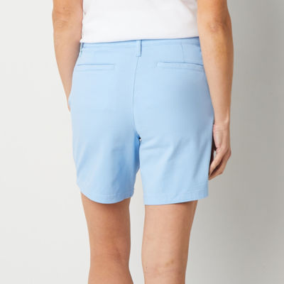 St. John's Bay 10" Womens Mid Rise Chino Short-Tall