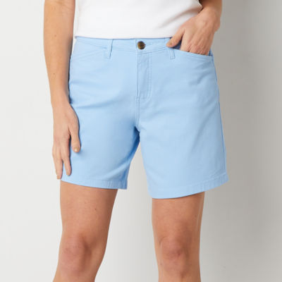 St. John's Bay 10" Womens Mid Rise Chino Short-Tall