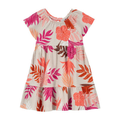 Carter's Toddler Girls Short Sleeve Flutter A-Line Dress