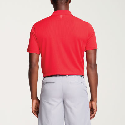 IZOD Golf Grid Mens Regular Fit Short Sleeve Polo Shirt