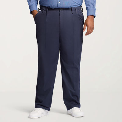 IZOD Mens Big and Tall Classic Fit Pleated Pant