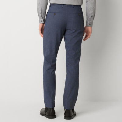 J. Ferrar Mens Slim Fit Flat Front Pant