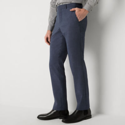 J. Ferrar Mens Slim Fit Flat Front Pant