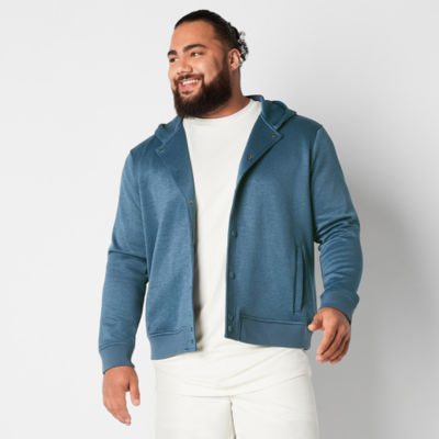 Mens big and best sale tall full zip hoodie