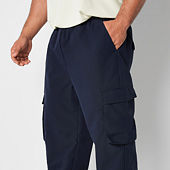 ROCXL Big and Tall Men's Black Cargo Pants