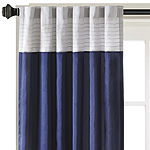Madison Park Amador Polyoni 50"W X 84"L Pintuck-Striped Energy Saving Light-Filtering Rod Pocket Single Curtain Panel