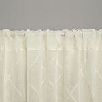 Madison Park Iris Diamond Light-Filtering Rod Pocket Single Curtain Panel