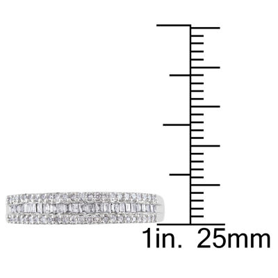 1/3 CT.T.W. Natural Diamond 10K White Gold Anniversary Band