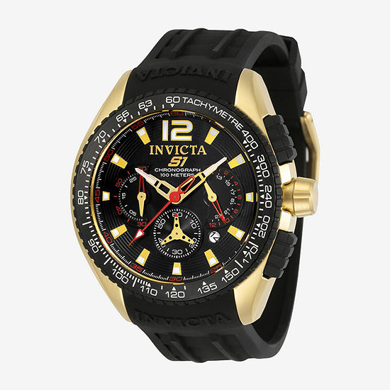 Invicta S1 Rally Mens Chronograph Black Bracelet Watch 33629