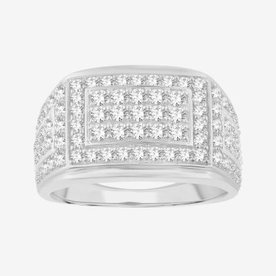 (HI / I1) Mens 2 CT. T.W. Lab Grown White Diamond 10K White Gold Fashion Ring JCPenney
