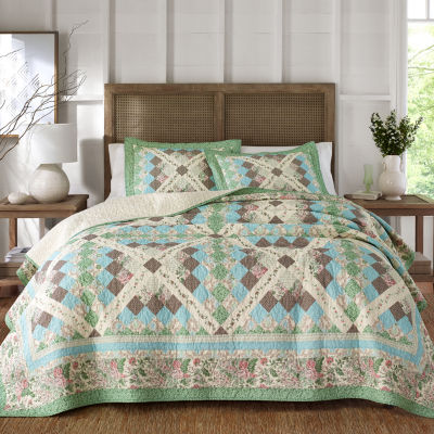 Laurel Manor Alyssa Quilt, Color Aqua JCPenney