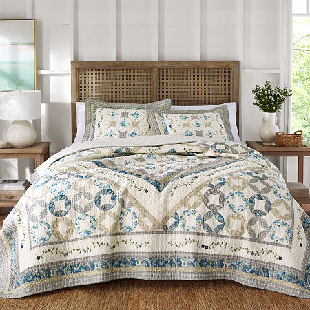 Laurel Manor Princeton Bedspread, One Size, Blue