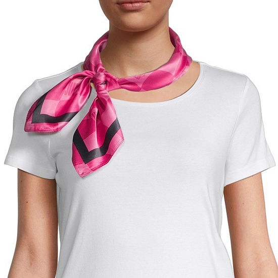 Juicy By Juicy Couture Square Logo Square Checked Scarf
