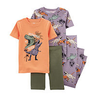 Carter's Little & Big Boys 4-pc. Pajama Set, 4, Orange