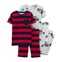 Carter's Little & Big Boys 4-pc. Pajama Set, 5, Red