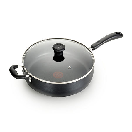 T-Fal Essentials Aluminum Non-Stick Saute Pan, One Size, Black