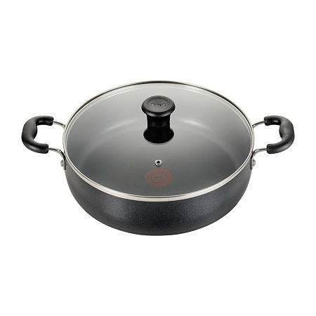 T-Fal Essentials 5-qt. Aluminum Non-Stick Saute Pan, One Size, Black