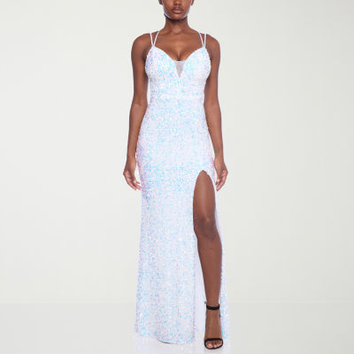 City Studios Juniors' Sequined Lace Gown