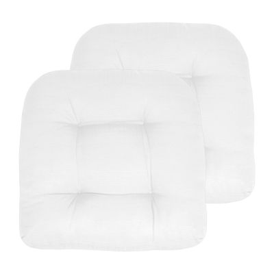 Sweet Home Collection Indoor-Outdoor Reversible Solid Chair Cushion