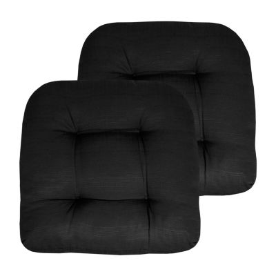 Sweet Home Collection Indoor-Outdoor Reversible Solid Chair Cushion