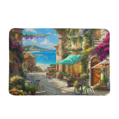 Thomas Kinkade Italian Cafe Memory Foam Bath Mat