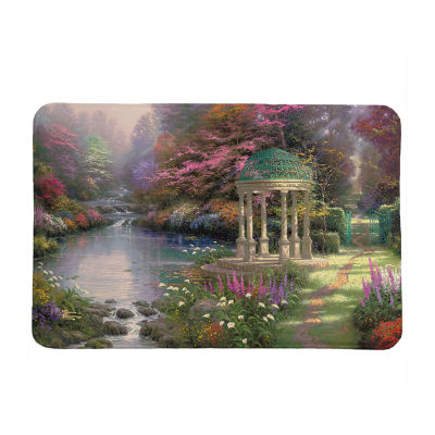 Thomas Kinkade The Garden Of Prayer Memory Foam Bath Rug