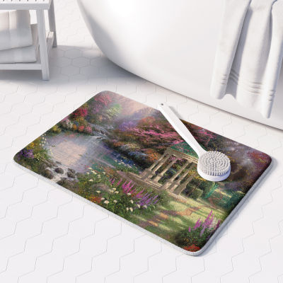 Thomas Kinkade The Garden Of Prayer Memory Foam Bath Mat